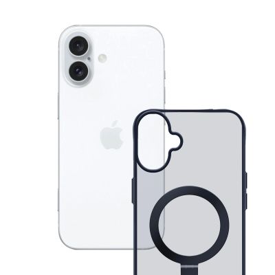 2. Etui 3mk Smoke Case Mag&Stand na Apple iPhone 16 plus - przezroczyste