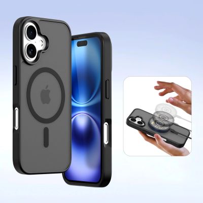 6. Etui skórzane Dux Ducis Lawa na iPhone 16 - czarne