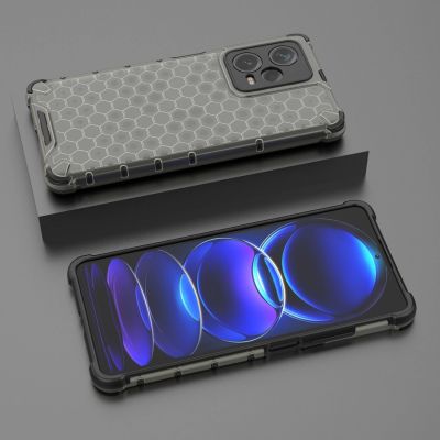 3. Honeycomb etui do Xiaomi Redmi Note 12 Pro+ pancerny hybrydowy pokrowiec czarne