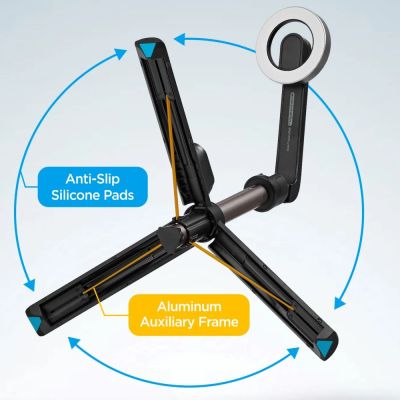 11. Selfie stick Spigen S571W MagSafe Bluetooth z tripodem - czarny