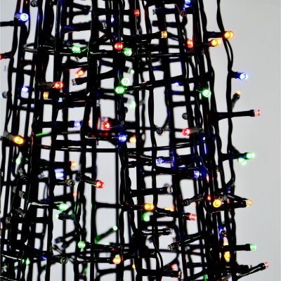 3. CHOINKA STOŻEK DEKORACYJNY 500LED BLACK 120CM LUCA