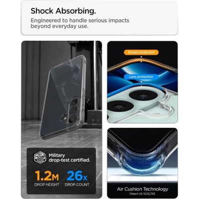 8. Etui Spigen Ultra Hybrid na Samsung Galaxy S26 FE - przezroczyste