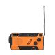 5. Extralink RADIO AWARYJNE SOLARNE Z KORBKA DYNAMO POWERBANK 4000MAH Z LATARKA SOS SR-4000 Przenośny Analogowy Czarny, Pomarańczowy