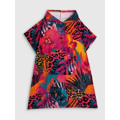 7. Poncho plażowe damskie 4F 4FRSS26TFPOF001-90A