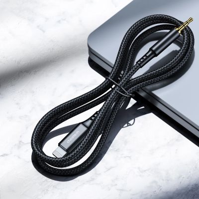 6. Kabel Choetech AUX007 Lighting / mini jack 3.5mm 1 m - czarny