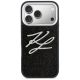 3. Etui Karl Lagerfeld IML Glitter KL Diamond Logo na iPhone 17 Pro - czarne