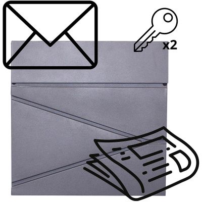 5. SKRZYNKA NA LISTY 37X37X10.5CM 1067551 SASKA GARDEN