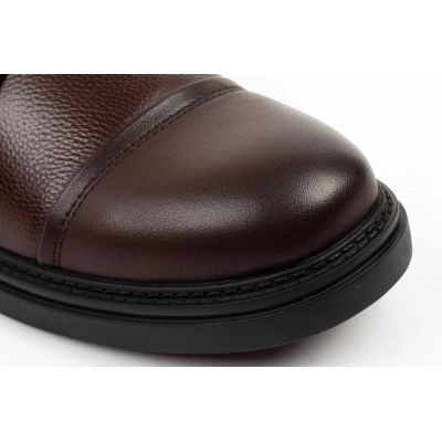 5. Lee Cooper buty męskie eleganckie skórzane brązowe trzewiki ocieplane