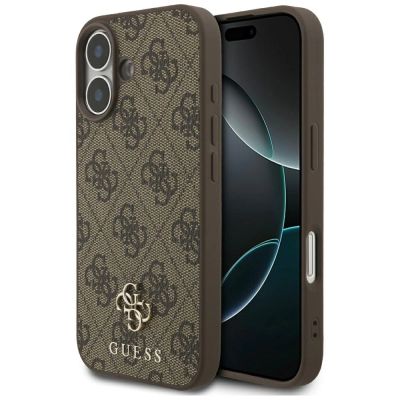 Etui Guess 4G Small Classic Logo MagSafe na iPhone 17 - brązowe