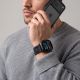 5. Pasek Tech-Protect Nylon Elite na Apple Watch 44 / 45 / 46 / 49 mm - czarno-pomarańczowy
