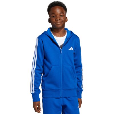 10. Bluza dla dzieci adidas Essentials Full-Zip Hoodie niebieska JY4977