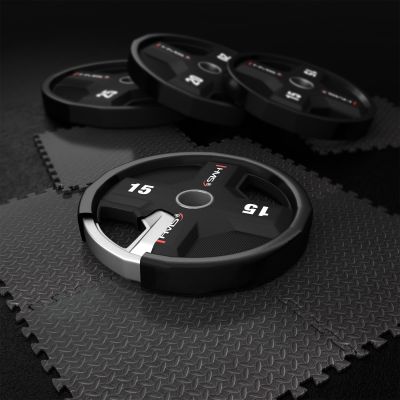 8. TPC15 TALERZ OLIMPIJSKI POLIURETANOWY CPU 15 KG HMS