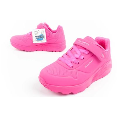 8. Skechers Uno Lite  buty sneakersy sportowe dziecięce różowe wygodne