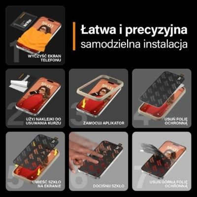14. Szkło hartowane PanzerGlass Ultra-Wide Fit z pozycjonerem na iPhone 15 Pro