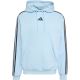 2. Bluza męska adidas Essentials 3-Stripes Fleece Hoodie błękitna KY4170