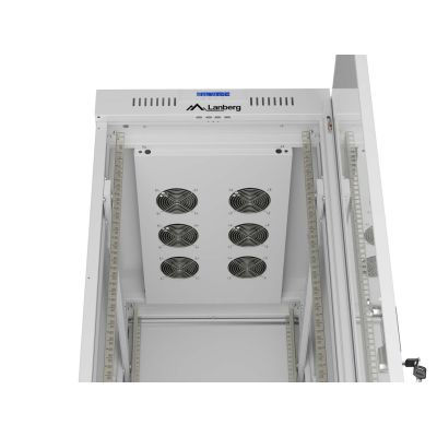 11. LANBERG SZAFA STOJĄCA RACK 19" 42U 600X1000 SZARA