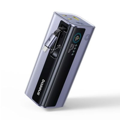 7. Powerbank Baseus EnerGeek GR11 20000mAh 145W ze zwijanym kablem - szary