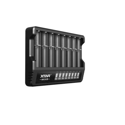 3. XTAR ŁADOWARKA DO AKUMULATORÓW LI-ION 3,6V / 3,7V / 1,5V ORAZ 1,2V NI-MH - 8 KANAŁÓW MX8