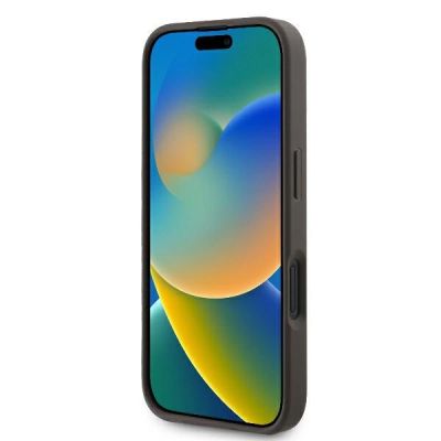 5. Etui Guess 4G Big Logo na iPhone 16 - brązowe