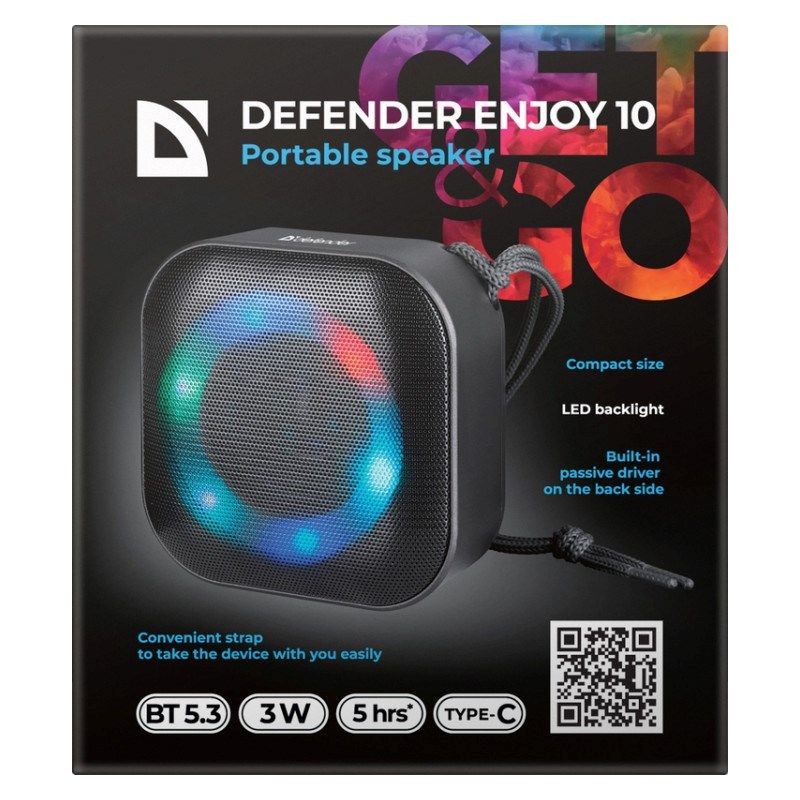 2. DEFENDER GŁOŚNIK ENJOY 10 BLUETOOTH CZARNY