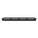 2. LANBERG PATCH PANEL 24 PORT 1U 19" KAT.6A UTP CZARNY PPUA-1024-B