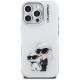 3. Etui Karl Lagerfeld IML Aquarelle Karl & Choupette & Logo na iPhone 16 Pro Max - białe