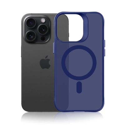 2. Etui 3mk Smoke MagCase na iPhone 16 Pro Max - niebieskie-półprzezroczyste