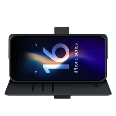 5. Etui z klapką 3mk Wallet Case na iPhone 16 Plus - czarne
