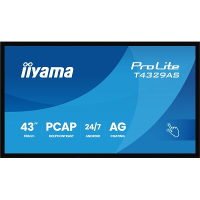 2. Monitor IIYAMA 108cm (42.5") T4329AS-B1AG 16:9 M-Touch 2xHDMI+UBS-C