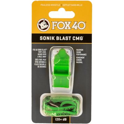 Gwizdek Pearl Fox 40 + sznurek zielony wykonany z wysokiej jakości materiału
