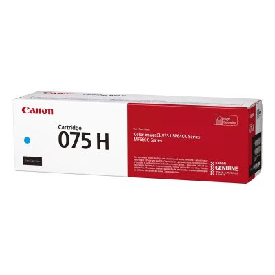 3. Canon 075 H kaseta z tonerem 1 szt. Oryginalny Cyjan