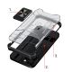 7. Crystal Ring Case pancerne hybrydowe etui pokrowiec + magnetyczny uchwyt iPhone 13 Pro zielony