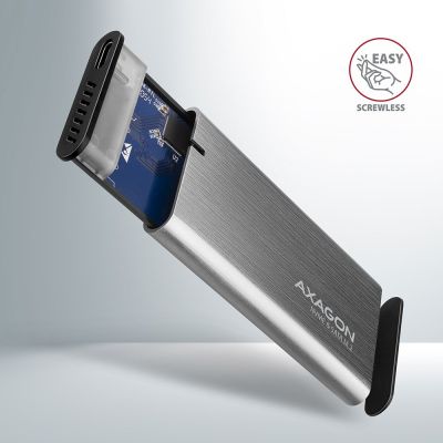 4. AXAGON EEM2-SG2 RAW BOX Etui zewnętrzne na dyski SSD M.2 USB-C 3.2 Gen 2 - srebrny