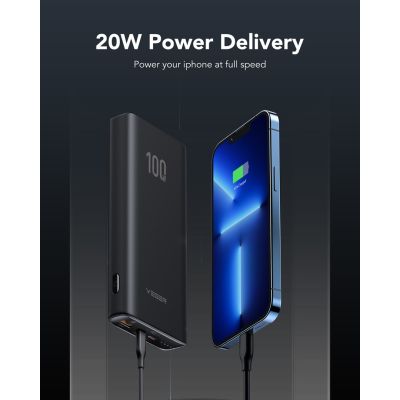 5. VEGER T100 bank mocy Litowo-jonowa (Li-Ion) 20000 mAh Czarny
