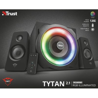8. Zestaw głośników TRUST GXT 629 Tytan 2.1 RGB Black