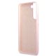 7. Etui Guess Silicone Script Metal Logo na Samsung Galaxy S22+ - lawendowe
