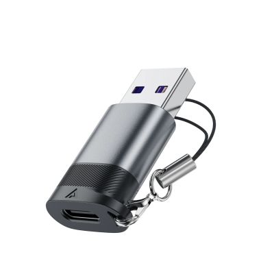 3. Adapter USB Acefast J8 USB-C - USB-A - szary