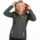 8. Kurtka Softshell Geographical Norway Reine Ass A EO DB 007 W WU8184F/GNO-Dark Grey / Orange