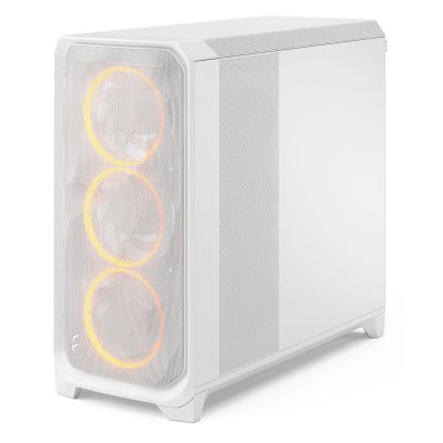 4. Fractal Meshify 3 XL White RGB TG Midi Tower Gaming Gehäuse weiß