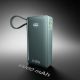 9. Powerbank SBS 10000 mAh 20W z wbudowanym kablem USB-C i wyświetlaczem cyfrowym - szary