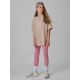 5. T-shirt oversize z nadrukiem dziewczęcy 4F 4FJRAW26TTSHF4242-83S