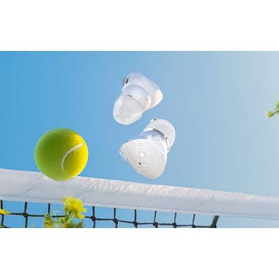 5. Bezprzewodowe słuchawki douszne Vention Donut-Shaped BT 5.3 IPX4 białe