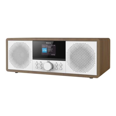 6. Wieża stereo Denver MIR-270DW z radiem internetowym dark wood