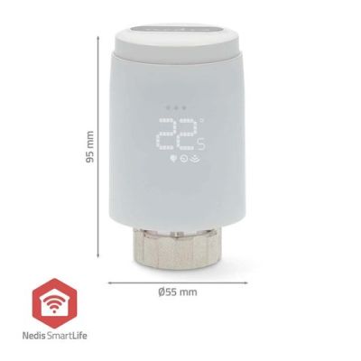 6. Inteligentny termostat grzejnikowy ZigBee Nedis SmartLife ZBHTR20WT