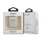 3. Etui Guess Silicone Charm 4G Collection na AirPods 1/2 - szare