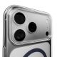8. Etui Puro Lite Mag TPU+PC kompatybilne z MagSafe na iPhone 17 Pro - przezroczyste z niebieskim pierścieniem