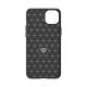 3. Elastyczne etui wzór karbon do iPhone 15 Plus Carbon Case - czarne