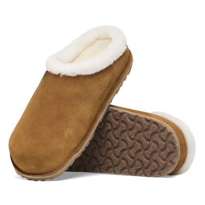 6. Klapki Birkenstock Zermatt Premium Shearling LEVE Mink LAF standardowa stopa (1023161)