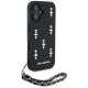 3. Etui Karl Lagerfeld Saffiano Crystals w/Chain na iPhone 16 - czarne