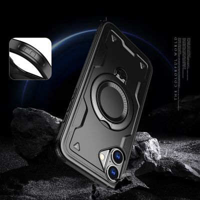 5. Etui Hybrid Armor Trendy z MagSafe na iPhone 16 - czarne